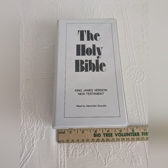 The Holy Bible King James Version New Testament Cassette Tape Alexander Scourby - Picture 5 of 5